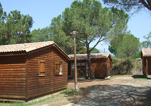 wooden cottage in france