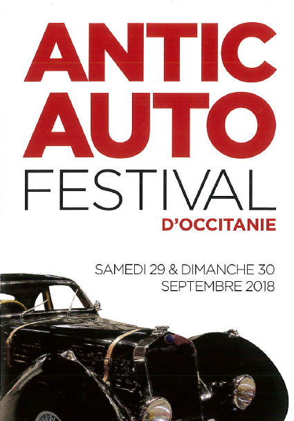 l’Antic Auto Festival au camping Castelsec le 29 et 30 Septembre 2018